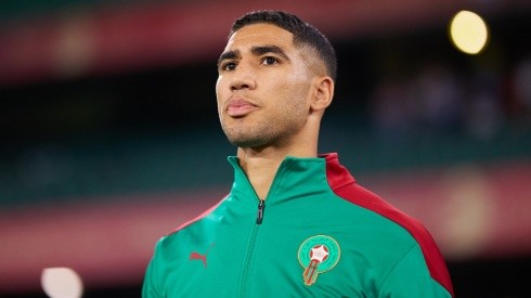 Hakimi of Morocco at the 2022 World Cup (Futbolsites)