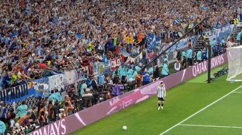 VIDEO | Messi fue a patear un córner y la gente enloqueció por completo
