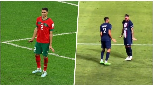 Hakimi celebra a lo Sergio Ramos tras convertir el penal con el cual Marruecos elimina a España