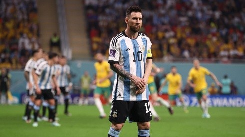 Lionel Messi en juego de octavos de final.