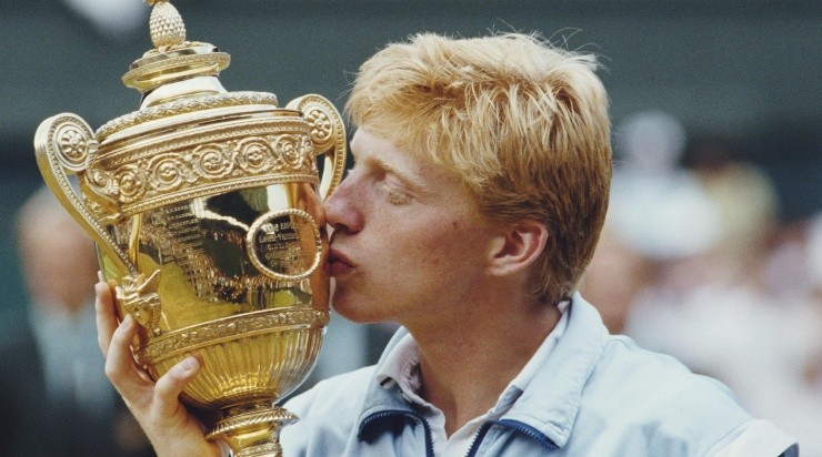 1985, el año que Becker ganó Wimbledon con 17 años (Getty)