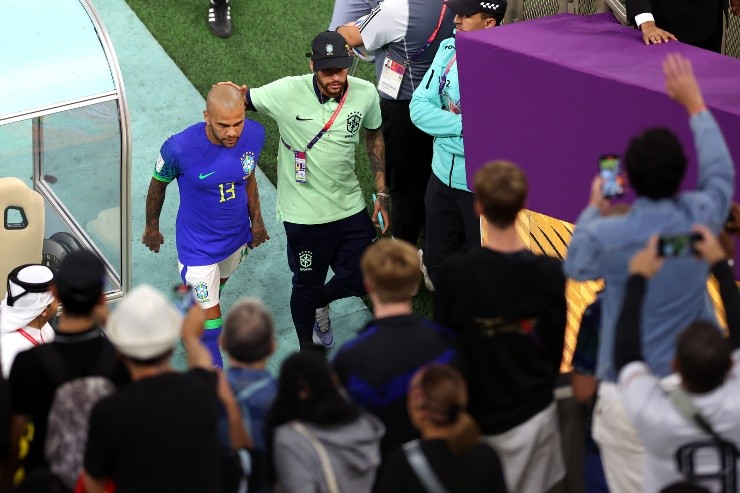 Dani le consiguió un saludo de Neymar a Diogo (Getty Images)