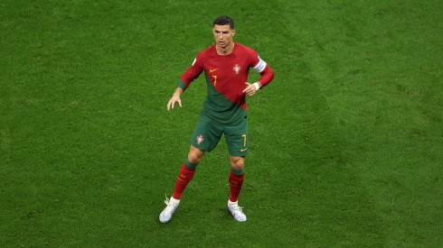 Cristiano Ronaldo jugando para Portugal en Qatar 2022