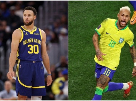 La reacción de Stephen Curry al golazo de Neymar para Brasil en el Mundial de Qatar 2022