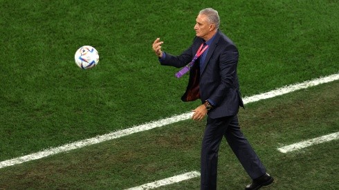 Tite en partido de Brasil vs Croacia.