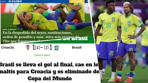 Brasil en la eliminación y la reacción de los medios de comunicación.