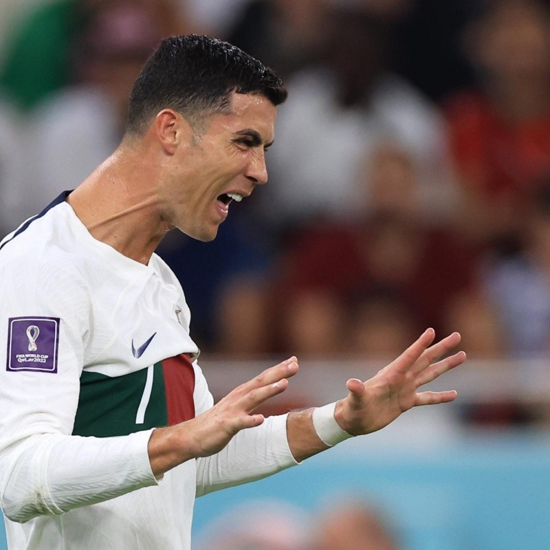 Un aficionado agredió a Cristiano Ronaldo en Portugal vs. Marruecos