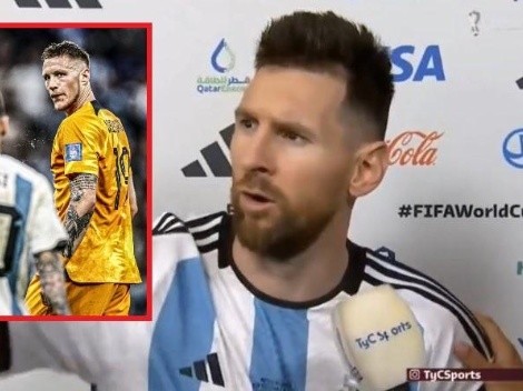 Weghorst, jugador de Países Bajos al que Messi le dijo "bobo", le respondió