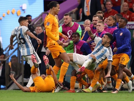 Increíble: la insólita agresión que recibió Nahuel Molina durante el partido con Países Bajos
