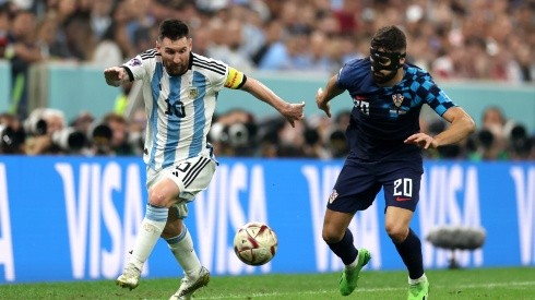 Lionel Messi against Josko Gvardiol of Croatia