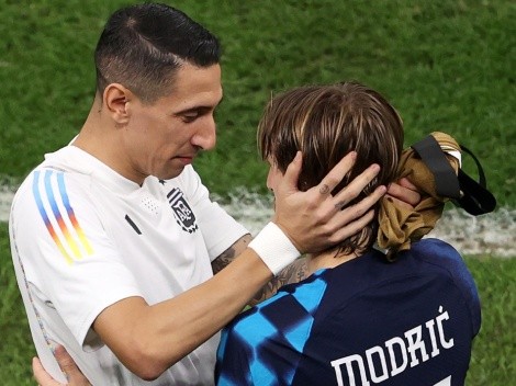 Gesto de grandeza de Di María: el abrazo con Modric tras el partido