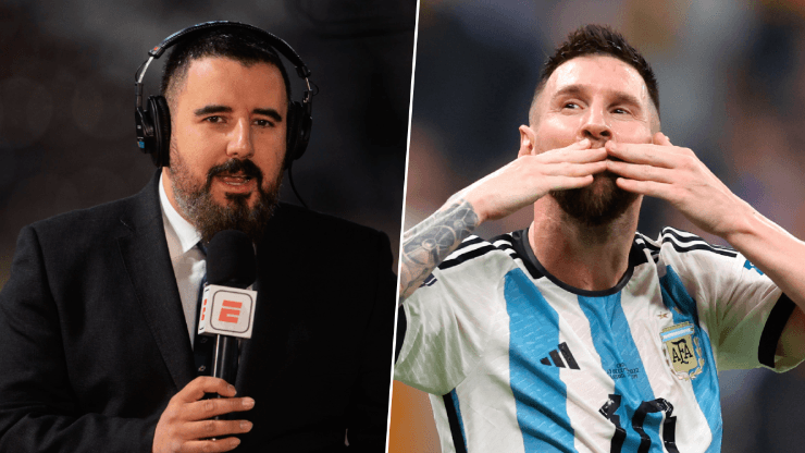El periodista de ESPN volvió a cargar contra Messi.