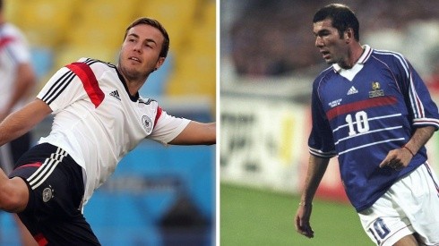 Agif/Fernando Soutello e Getty Images/Stu Forster - Götze e Zidane decidiram finais de Copa do Mundo