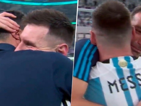 VIDEO | Lo hizo emocionar: la frase de Messi a Scaloni cuando se abrazaron