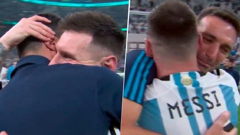 VIDEO | Lo hizo emocionar: la frase de Messi a Scaloni cuando se abrazaron