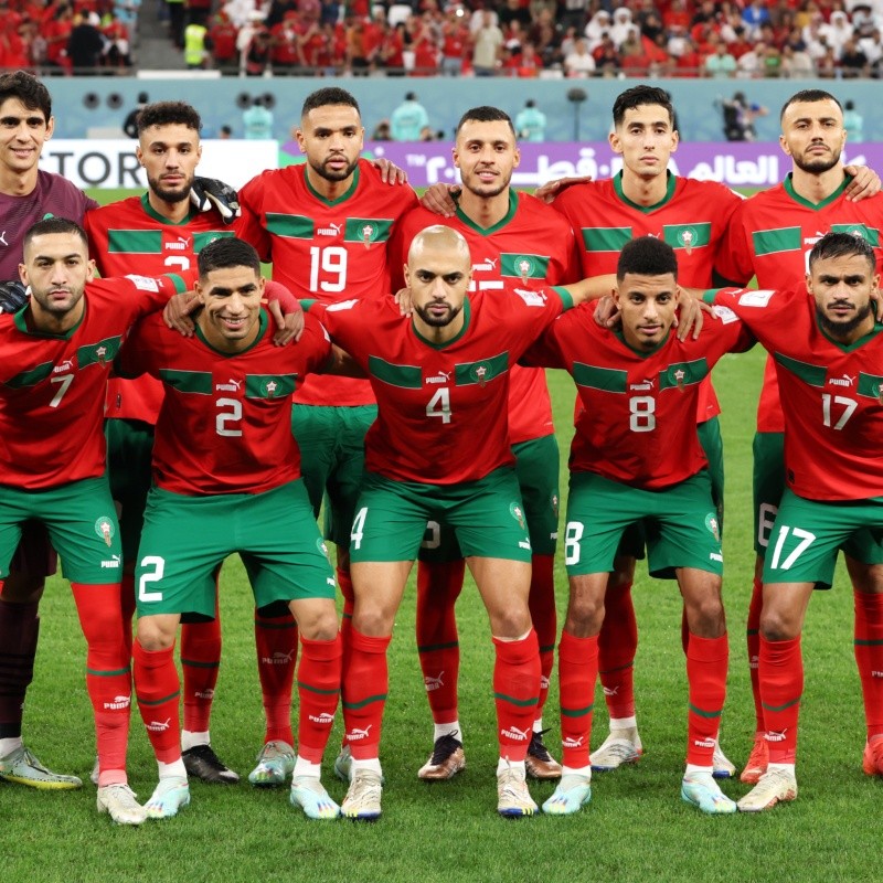 Formación de Marruecos para jugar con Francia en Qatar 2022