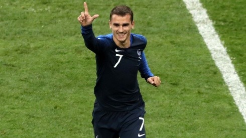 Antoine Griezmann scored for France vs Croatia in Russia 2018