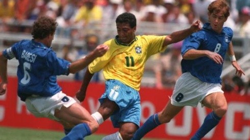 Foto: Mike Hewitt/ALLSPORT - Romário conquistou o Tetra com o Brasil em 1994