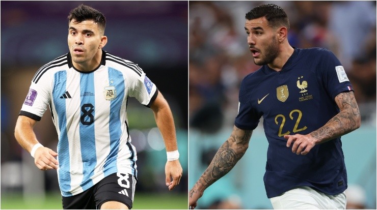 Marcos Acuña (left) and Theo Hernandez. (Getty Images)