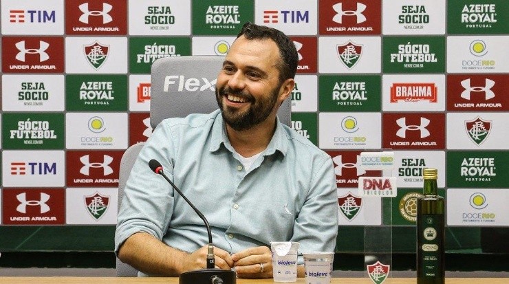 Mário Bittencourt quer que Marcos Felipe renove até 2024 com o Fluminense para depois empresta-lo ao Bahia. Foto: Flickr oficial Fluminense