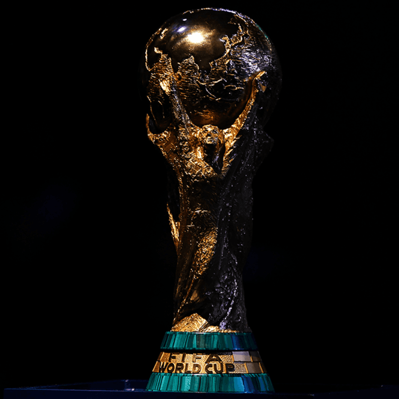 ¿El trofeo de la Copa del Mundo es de oro u otro material?