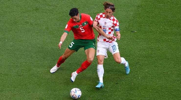 Foto: Justin Setterfield/Getty Images - Marrocos e Croácia estiveram no mesmo grupo e empataram sem gols na estreia.