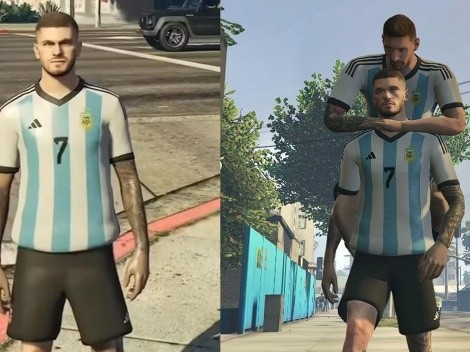 De Paul, el guardaespaldas de Messi... ¡Hasta en el GTA!