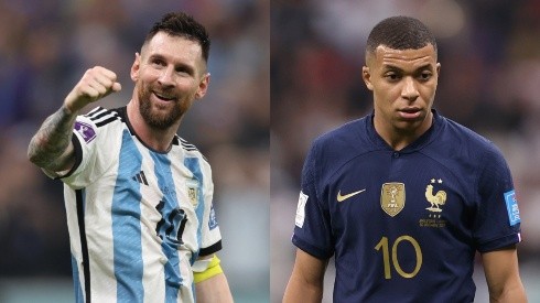 Lionel Messi (left / Argentina), Kylian Mbappe (right / France) - Qatar 2022