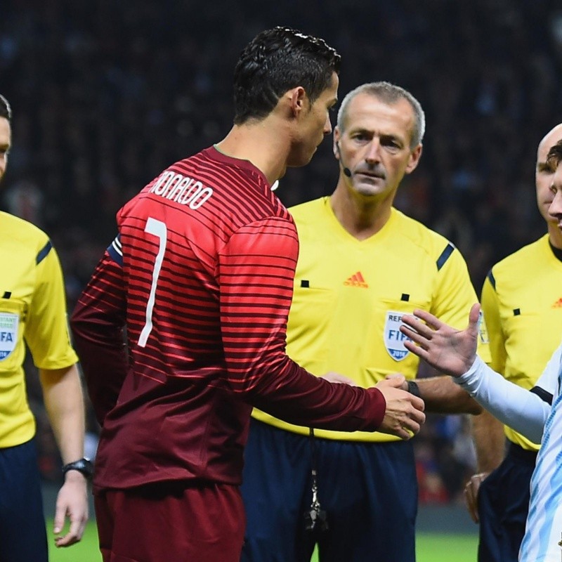 Video: Cristiano Ronaldo reaparece apoyando a la Argentina de Messi contra Francia