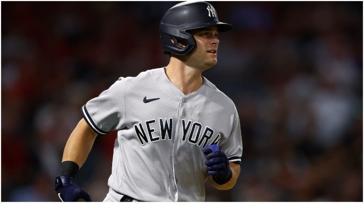 Benintendi con los Yankees. (Getty Images)