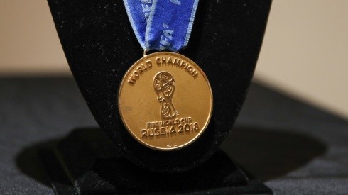 A medal of France's title in Russia that was auctioned