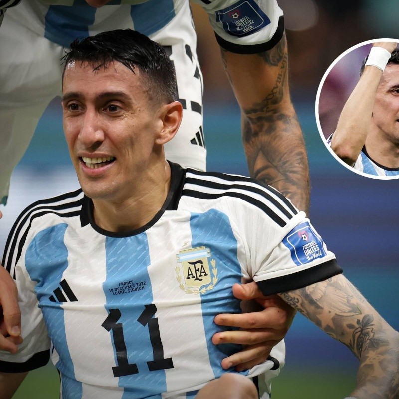 Las lágrimas de Di María tras anotar en la Final