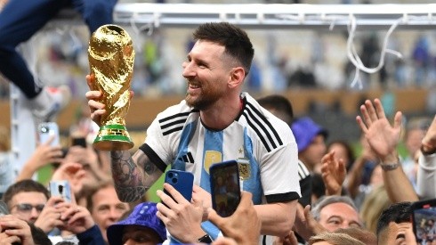 La Pulga levantó el título que le faltaba con la Selección Argentina en Qatar 2022