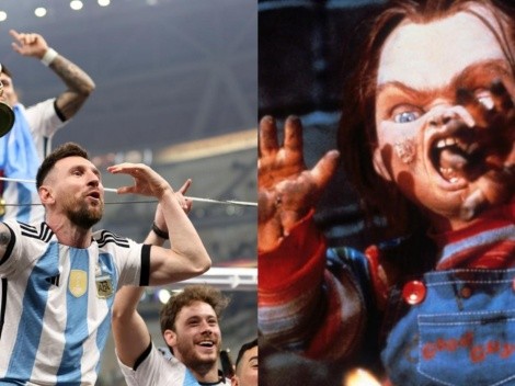 El muñeco maldito Chucky celebró el campeonato mundial de la Selección Argentina