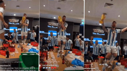 VIDEO | ¡Totalmente descontrolado! El video de Messi festejando en el vestuario la Copa del Mundo