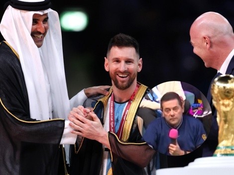 La burla de Roncero a Messi por la túnica: "Parecía una cosa de encaje de Victoria Secret"