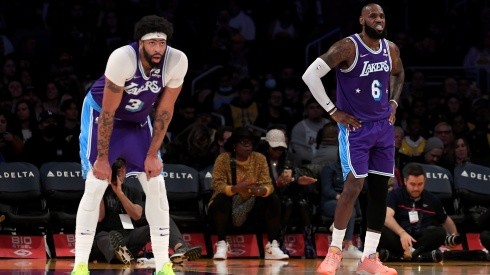 Anthony Davis y LeBron James en Los Angeles Lakers