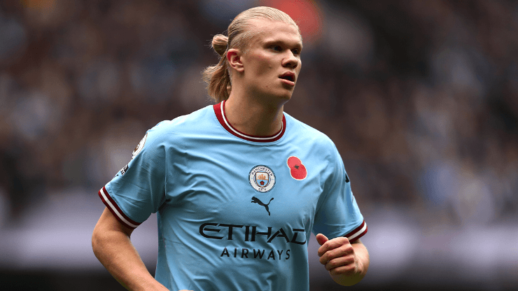 Erling Haaland, una de las estrellas del plantel de Manchester City