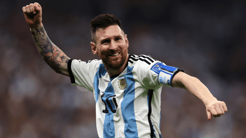 La emoción de Lionel Messi después de la conquista de la Copa del Mundo