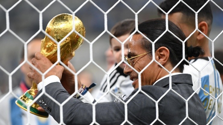 Salt Bae, en los festejos de Argentina.