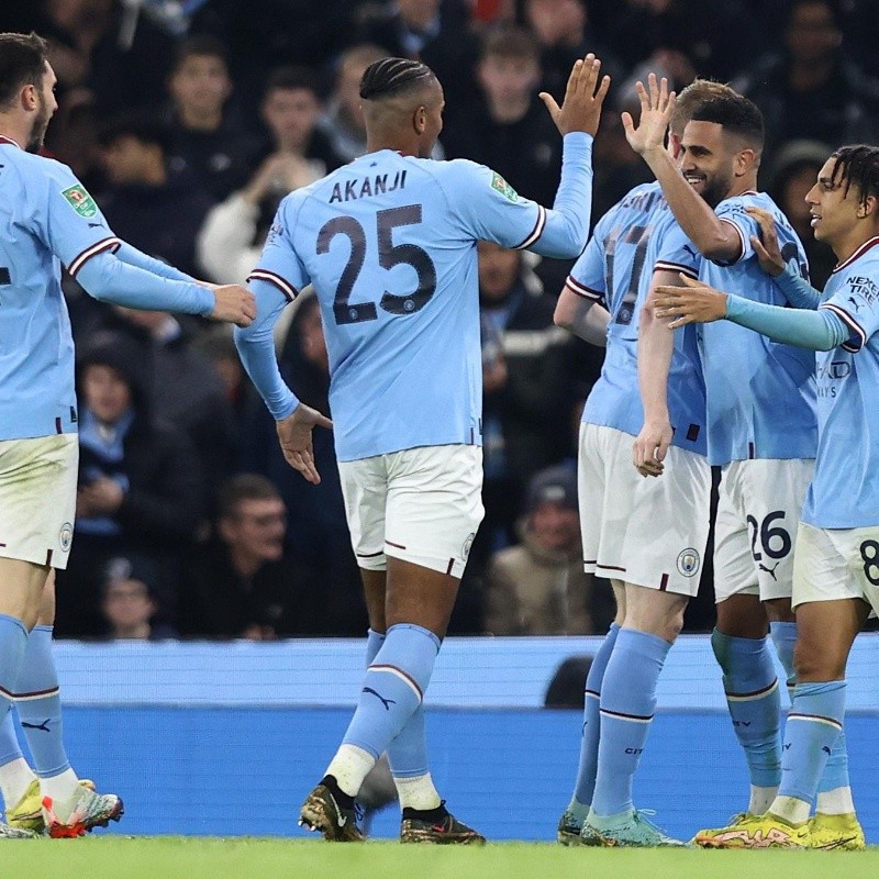 Manchester City volvió pisando fuerte y eliminando a Liverpool de la Carabao Cup