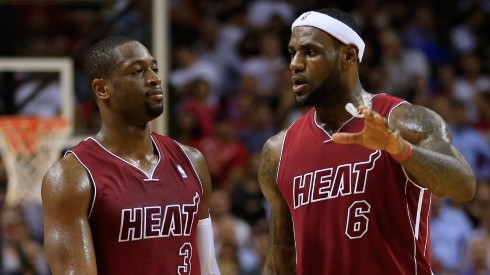 Dwyane Wade and LeBron James as Miami Heat players in 2013