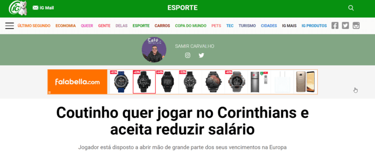 Foto: ESporte de Brasil.