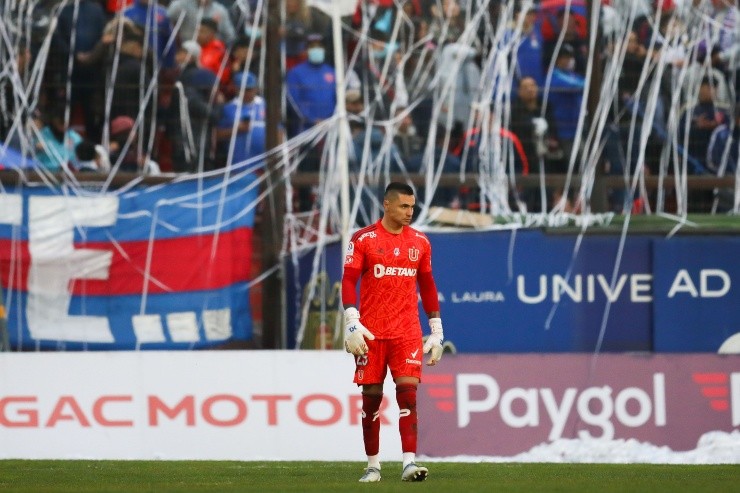 Campos fue el arquero titular en la U para el 2022 | Foto: Agencia Uno 