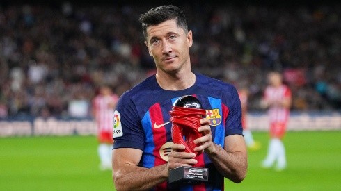 Robert Lewandowski en Barcelona.