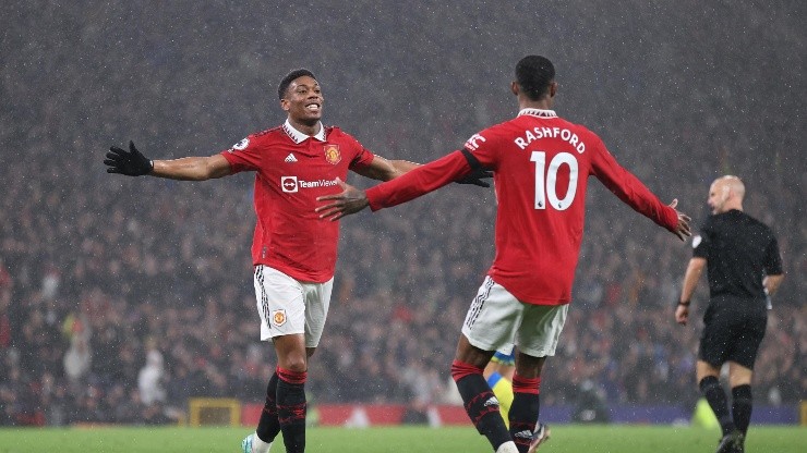 Anthony Martial y Marcus Rashford.