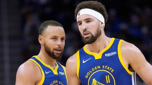 Stephen Curry y Klay Thompson.