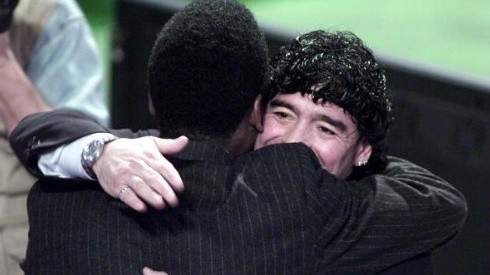 Foto: Clive Mason/ALLSPORT - Pelé e Maradona são os tidos como os melhores de todos os tempos