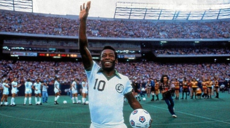 Pele with the New York Cosmos (NASL)