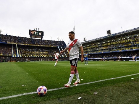 La foto de Juanfer Quintero con un referente de Boca